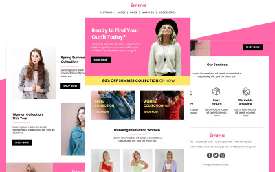 Emma – Multipurpose Fashion Responsive Email Newsletter Template