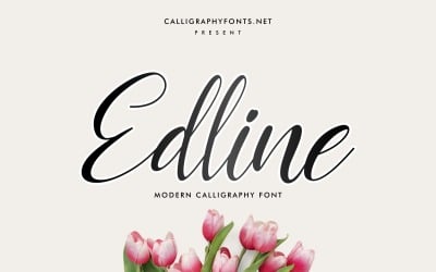 Edline书法字体