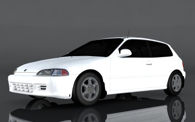 Model 3D Hondy Civic VTI z 1994 roku