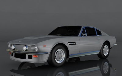 Aston Martin Vantage 3D-model uit 1977