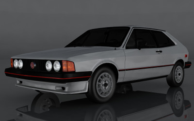 1981 Volkswagen Scirocco 3D Model