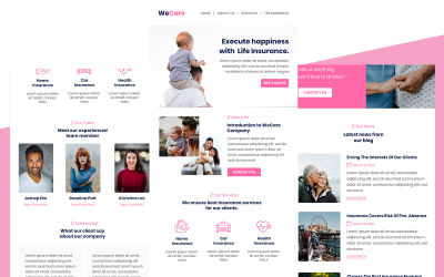 WeCare– Multipurpose Insurance Responsive Email 通讯模板