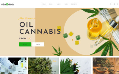 WeedMarket - Dokan Multivendor Marketplace的WordPress主题