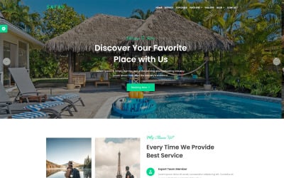 Safar -旅游和旅行社目标页面模板