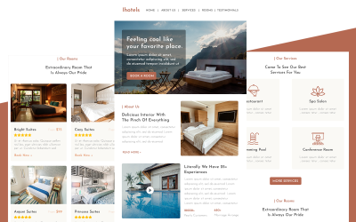 IHotels - Modelo de boletim informativo responsivo 为 e-mail para 酒店 multifuncionais