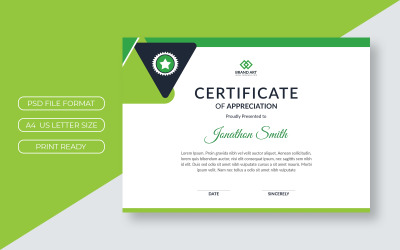 Corporate Award Certificate Template