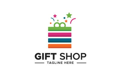 礼品店标志为网上商店，礼品店 &amp;amp; 众多企业Logo模板