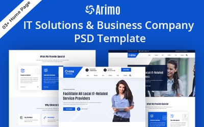 Arimo-IT Solutions &amp;amp; 商务公司PSD模板