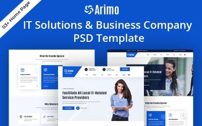 Arimo-IT Solutions &amp;amp; 商务公司PSD模板