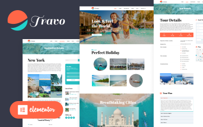 工作- WordPress主题旅游和旅游元素