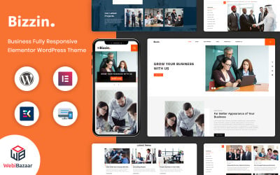 Bizzin - Technology &amp;amp; IT Solution Services WordPress Theme