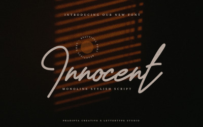 Innocent - Стильні шрифти сценарію Monoline