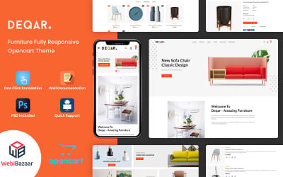 Deqar -  The Furniture Shop Responsive Open车 Template