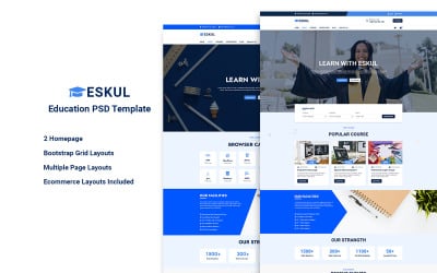 Eskul -教育PSD网站