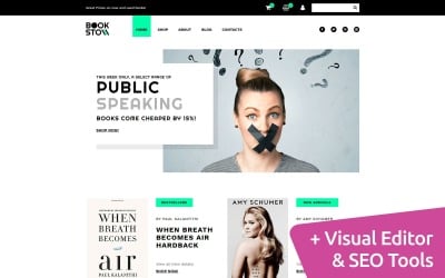 Boekwinkel Moto CMS e-commerce websitesjabloon