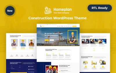 首页plan – Construction WordPress 响应 Theme