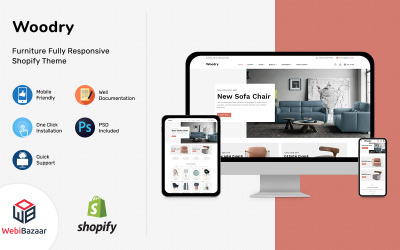 木材- Shopify多功能和室内家具模型