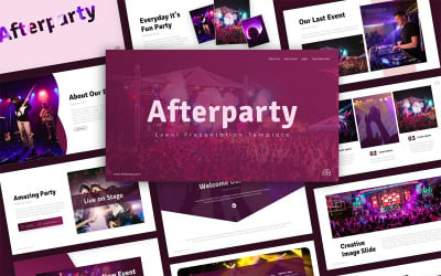 Afterparty Event Presentation 演示文稿 Template