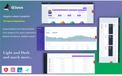 Gloos – Angular 12+ Admin Template