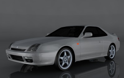 Honda Prelude 2000 года 3d модель