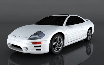 2003年三菱Eclipse GT 3d模型