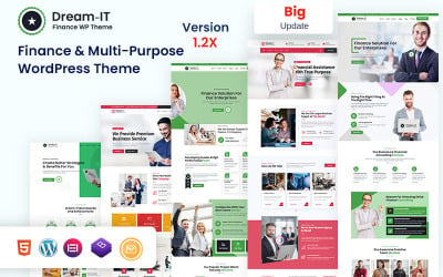 DreamIT -商业金融 &amp;amp; 多用途WordPress主题