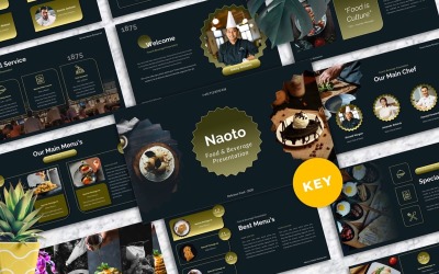 Naoto - Yiyecek ve İçecek Keynote Şablonları