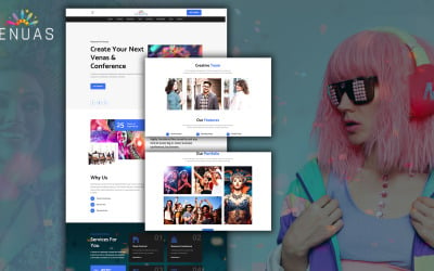 Venuas Events &amp;amp; Conference Landing Page HTML5 Template