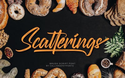 Scatterings Fresh Handmade Brush Font