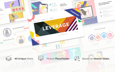 Leverage - Color Geometry 演示文稿 Template