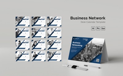 Kalendarz biurkowy sieci biznesowej