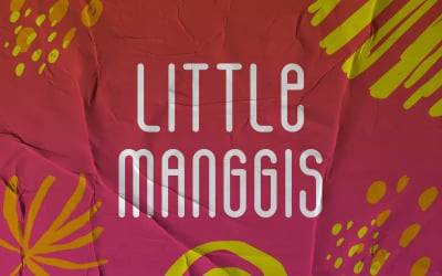 Little Manggis - Fonte de desenho animado