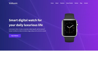 Voltamic - 箴duct Landing Page Template
