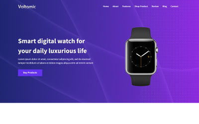 Voltamic -产品登陆页面模板