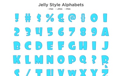 Jelly Style-alfabet, Abc-typografie