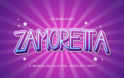 Zamoretta -好玩的显示字体