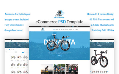 Duranta – eCommerce PSD Template