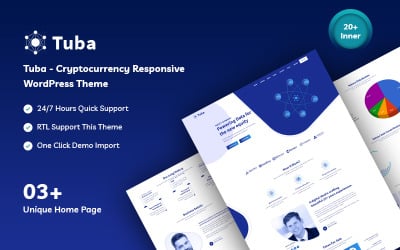 Tuba -自适应加密货币的WordPress主题