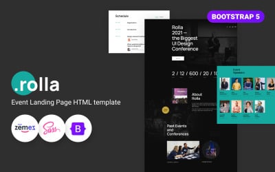 Rolla - Шаблон квитків на події HTML5