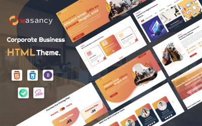 Wasancy - Plantilla HTML para empresas corporativas