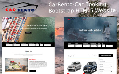 CarRento -汽车租赁服务引导HTML5网站模板