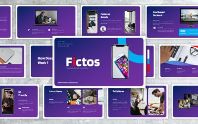 Fictos – Proposition d&手机应用程序谷歌幻灯片