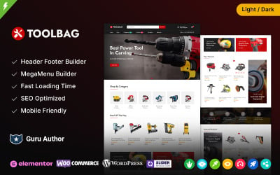 Toolbag - Tools and Equipments and Spare Parts Elementor WooCommerce Theme