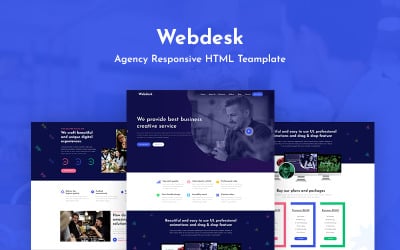 Webdesk - Агентський адаптивний шаблон веб -сайту