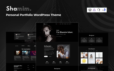 Shamim - Persoonlijk portfolio Responsief WordPress-thema