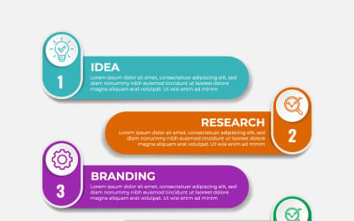 Business Infografik Design 5 Konzepte oder Optionen