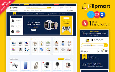 Flipmart – Электронная торговая площадка Многофункциональный магазин OpenCart