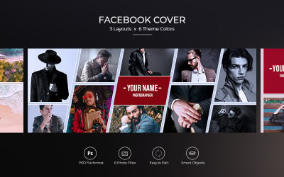 Achttien - PSD-bannersjabloon voor Facebook-covers Blijf stijlvol op sociale media