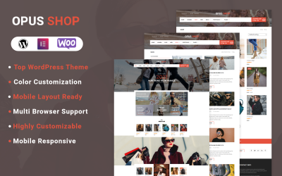 OpusShop - тема WordPress для Woocomerce