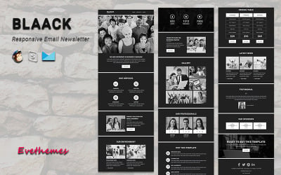 Blaack - Responsive E-Mail-Newsletter-Vorlage